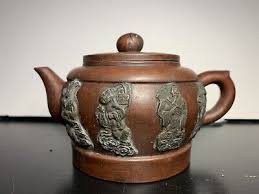 Small Chinese Tea Pot Oracle Bone Script Antique Rare | eBay