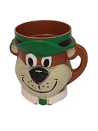 Yogi Bear Vintage 1961 plastic Cup Mug Glas F&F Die Works Mold Kellogg's Promo | eBay