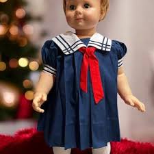 VTG C.I Castro Nautical/sailor Navy Pleated School Dress W ...