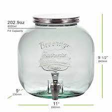 1.5 Gallon Authentic Glass Beverage Dispenser - 100 ...