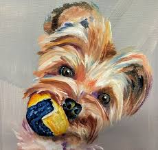 6"x6" Pet Portrait Oil Painting on Canvas | MakerPlace by Michaels