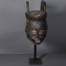 Janus helmet mask – Igbo, Nigeria - African Masks | Antikeo