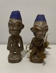 Rare Antique Yoruba Ibeji Twin Sculptures/Statues/African Art/Nigeria | eBay