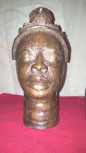 Beautiful 20th Century Pair of Benin Oba King and Queen ...