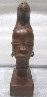 Vintage African Female Bust Carved | eBay