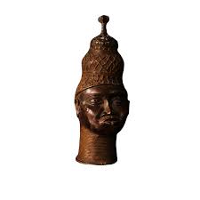 Yoruba Artist, Head, 1950s, Bronze Sculpture | Chairish