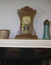 E.N. Welch Burns Antique Mantel Clock 8 Day Strike | eBay
