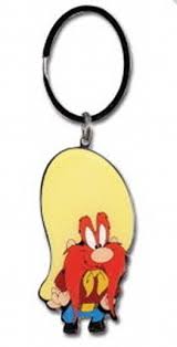 Looney Tunes Yosemite Sam 2” x 1” Freeform Metal Keychain ...