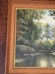VINTAGE ORIGINAL OIL PAINTING K. YOSHII 29”x 24” Spring ...