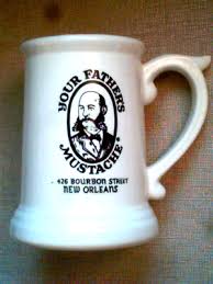 Vintage Your Fathers Mustache Mug Cup Stein Bourbon St New Orleans | eBay