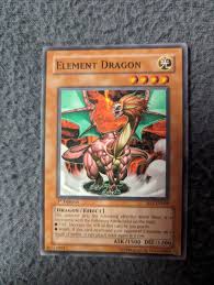 1996 Yugioh Yu-gi-oh card 1st Edition Element Dragon SD1 ...