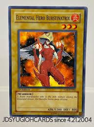 YuGiOh Elemental Hero Burstinatrix 1st Ed TLM- EN002 MINT ...