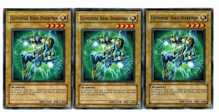 Yugioh- 3X Elemental Hero Sparkman - Common - Unlimited ...