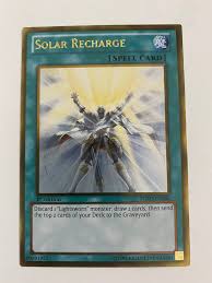 Yugioh Solar Recharge PGLD-EN046 1st edition Ultra Rare Near ...