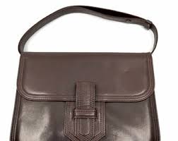 Vintage Yves Saint Laurent Two Way Brown Leather Bag With ...