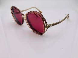 Vintage Diplomat 8601 Brown Translucent Oval Sunglasses Hong Kong FRAMES ONLY | eBay