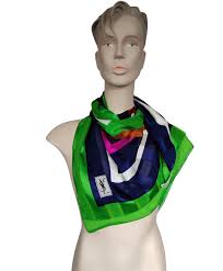 Yves Saint Laurent - Silk Scarf/square - Vintage 80s - Etsy