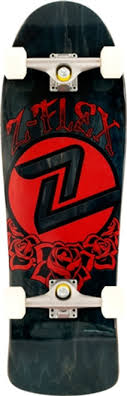 Z-Flex Z-Skate Rose Skateboard Complete-9.8X31.5 Black ...