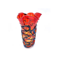 Red Murano Art Vase - Elegance and Passion for Your Home