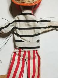 Vintage Antique Handmade 15in Clown Puppet - Wooden - Cloth | eBay