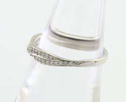 Woman .900 Platinum .27 ct Natural Diamond Band Ring Size ...