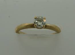 Timeless DIAMOND YELLOW GOLD SOLITAIRE RING Feminine ...