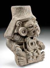 Sold at Auction: Zapotec Pottery Urn Depicting the Deity Cocijo