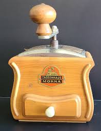 Zassenahus Mokka Vintage Light Wood Metal Coffee Grinder ...