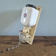 Vintage ROSES Wall Coffee Mill Grinder Mounted Moulin cafe ...