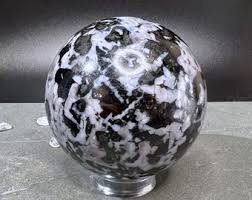 Merlinite Crystal Sphere From Madagascar | Indigo Gabbro ...