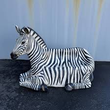 Life Size Zebra Safari Bench Sofa Couch Statue Decor – LM ...