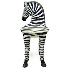 Large Sculptural Zebra Chair | Unicorn Studios