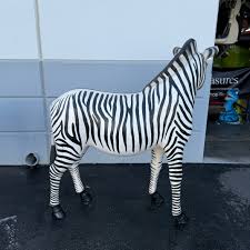 Large Zebra Life Size African Safari Animal Statue – LM ...