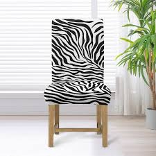 Xoenoiee Zebra Stripe Print Waterproof Chair Covers for ...