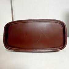 COACH Tribeca Vintage Brown Leather Shoulder Bag Double ...