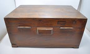 Antique Wooden Shopkeepers Cash Chest Money Box ...