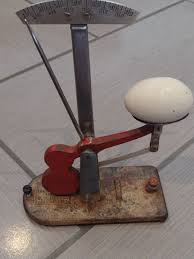 Antique Red/White & Blue Cast Iron Zenith Egg scale / grader NY USA | eBay