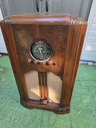 VINTAGE 1930S ART-DECO ZENITH CONSOLE TUBE RADIO 5S151 ...