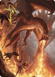 Realm-Scorcher Hellkite Art Card (Gold-Stamped Signature ...