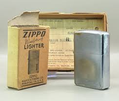 Vintage Steel Zippo Lighter 1951-1953 PAT.2032695 with ...