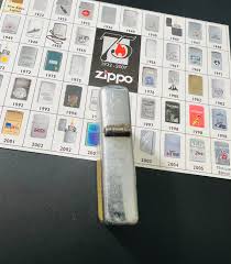 1948-49 Three Barrel Zippo Lighter w 16 Hole Nickel Insert ...